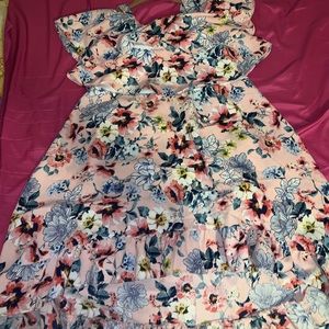 Floral ruffle dress